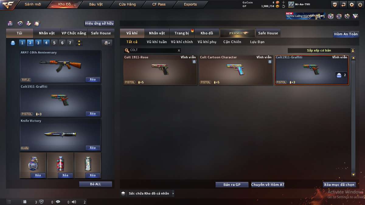 shop acc cf uy tin gia re